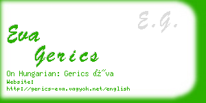 eva gerics business card